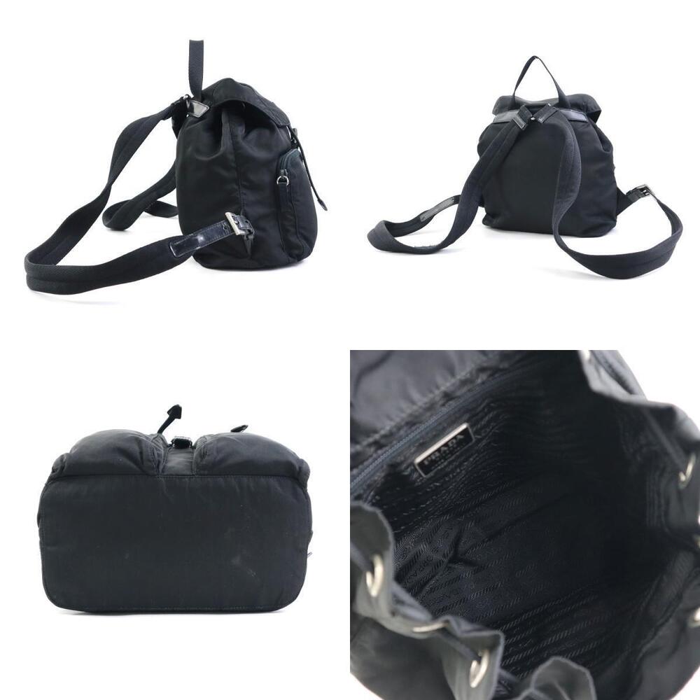 Prada backpack black silver nylon - Picture 2 of 4